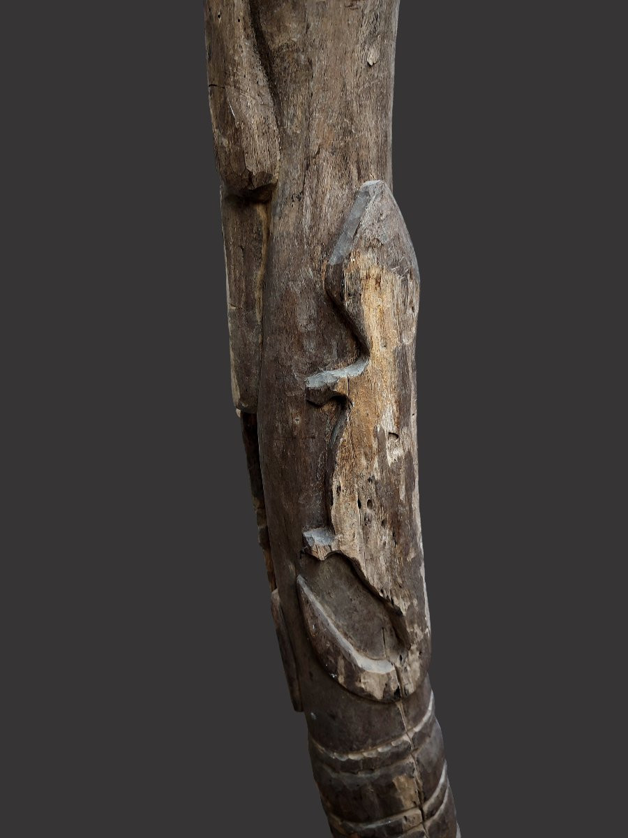 Hampatong Post Statue, Dayak, Kalimantan Borneo, Indonesia, Ancient Totem From The Wolmark Collection -photo-2