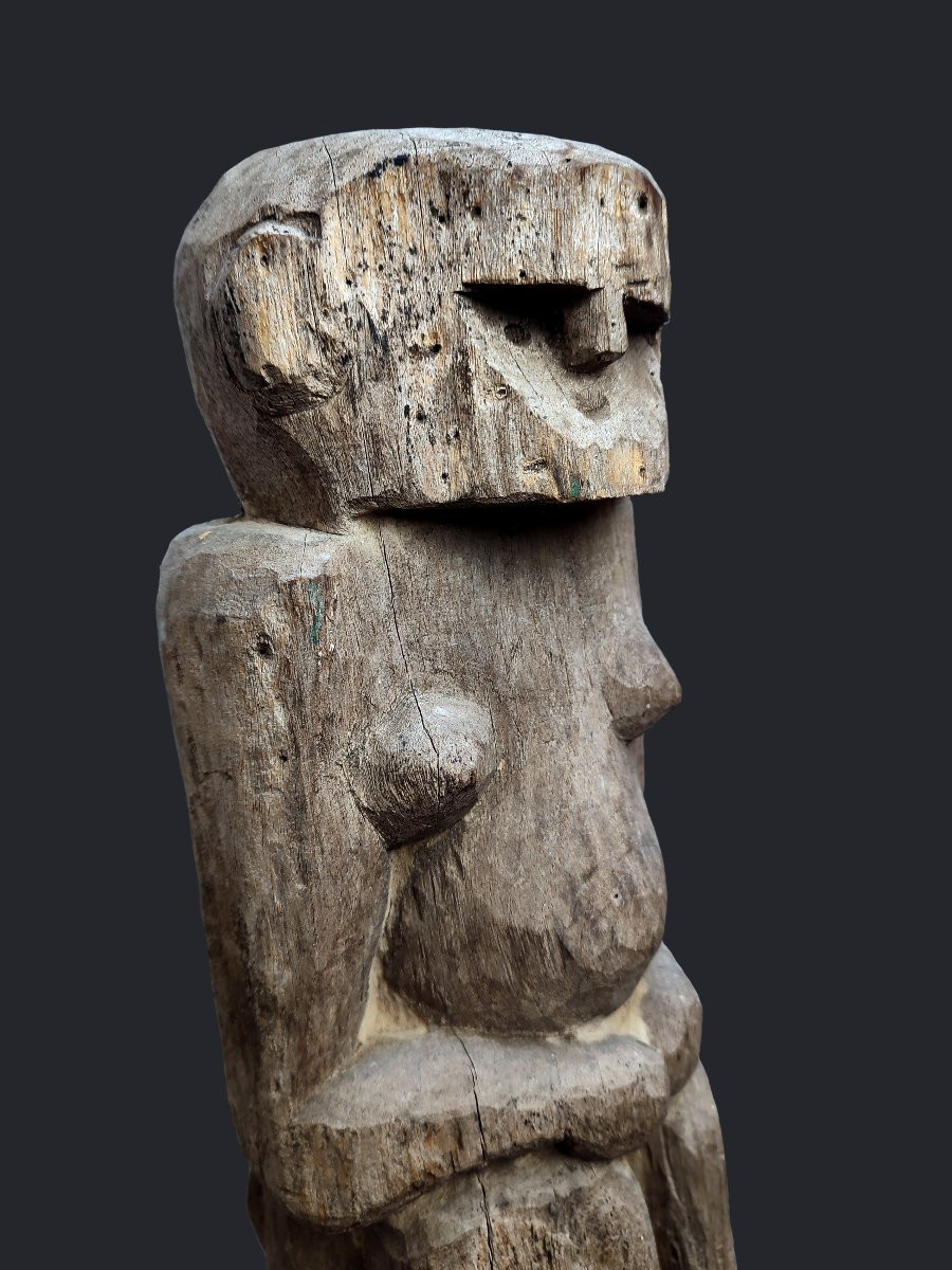 Hampatong Post Statue, Dayak, Kalimantan Borneo, Indonesia, Ancient Totem From The Wolmark Collection -photo-6