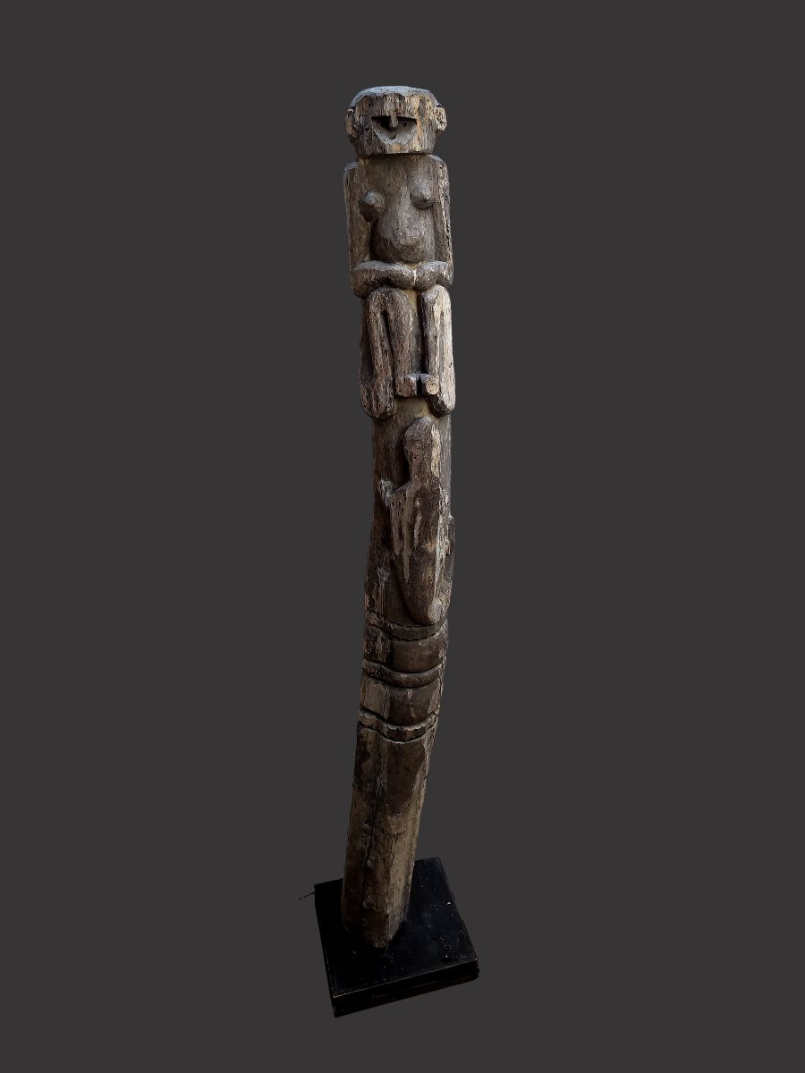 Hampatong Post Statue, Dayak, Kalimantan Borneo, Indonesia, Ancient Totem From The Wolmark Collection -photo-7