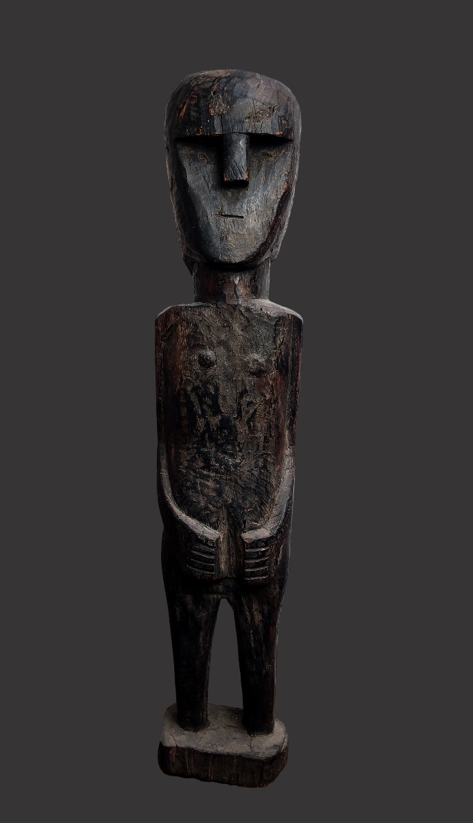 Tunjung Dayak, Bornéo , Indonésie statue totem ancienne collection Wolmark