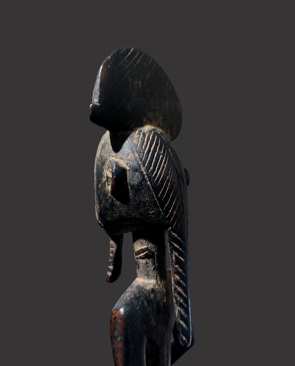 Blolo Bian Baoulé Ivory Coast Male Fetish Wedding Statue-photo-2