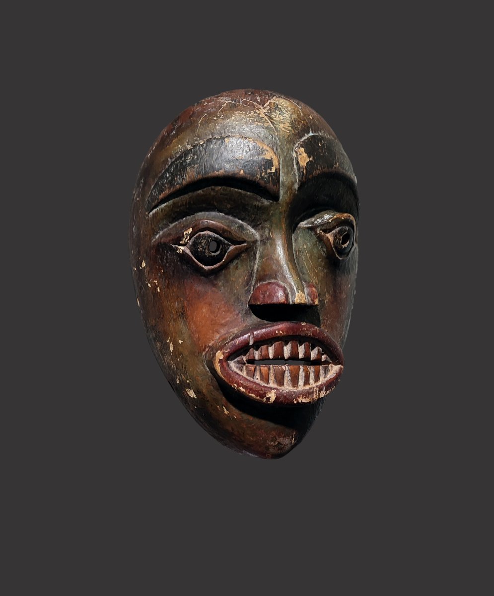 Haida Tlingit Tsimshian Mask, Canada, British Columbia, Native American-photo-2