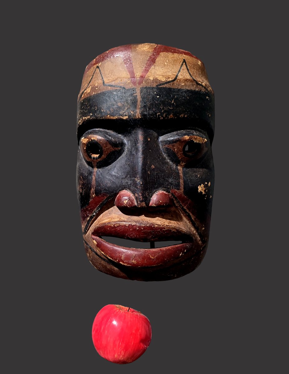 Masque Nootka île de Vancouver  Amérindien Indien d'Amerique-photo-2