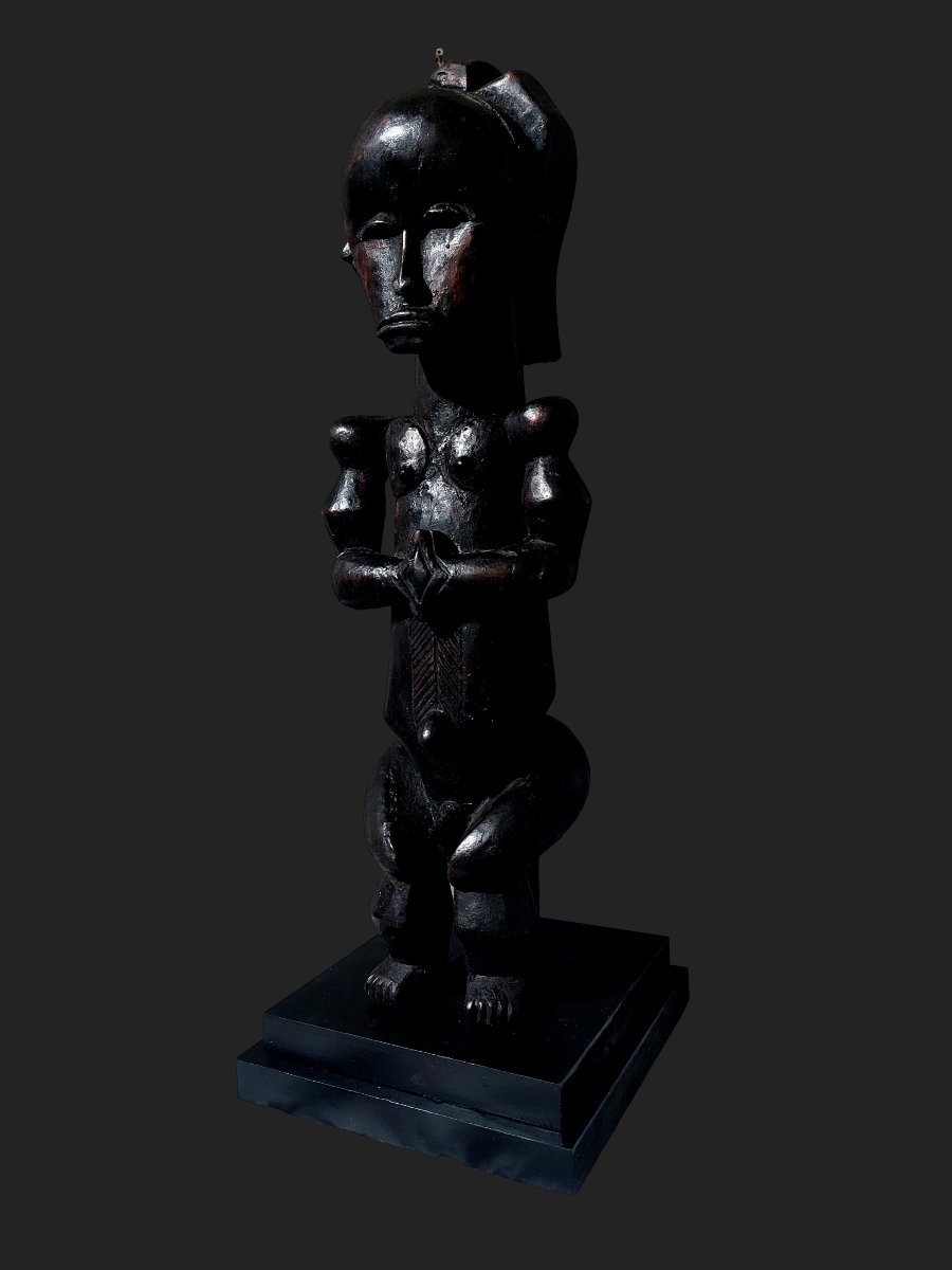 Fétiche statue fang Byeri gardien de reliquaire Gabon-photo-4