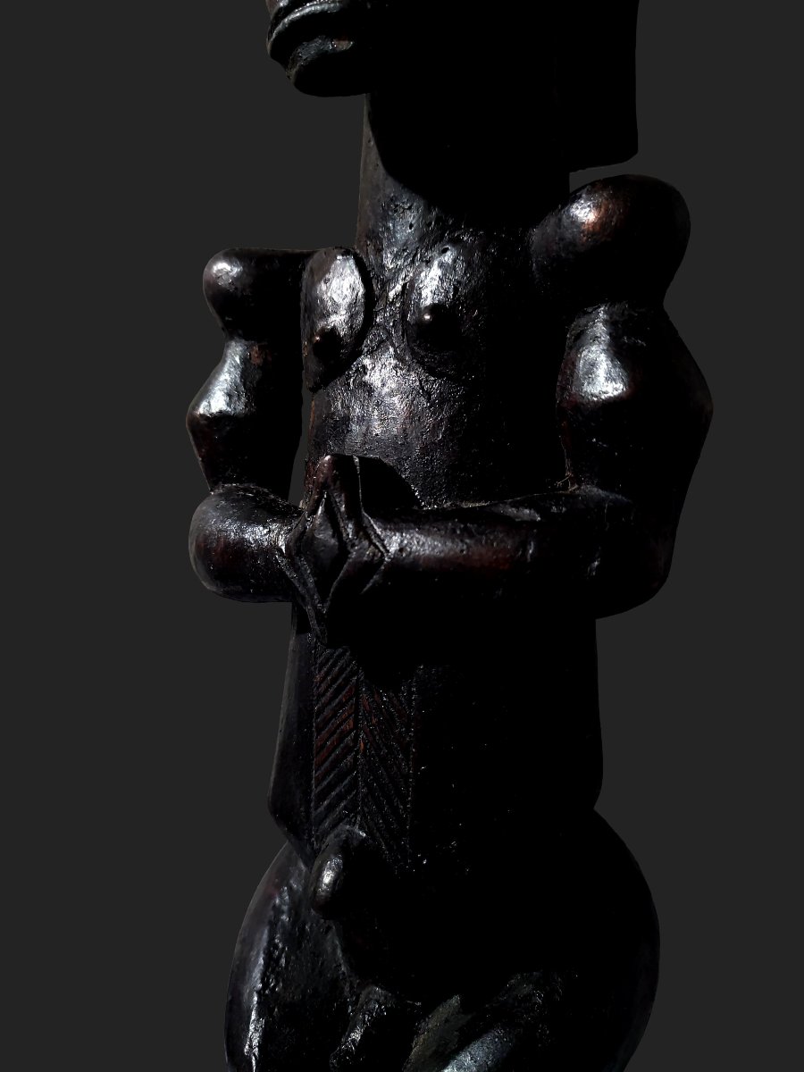 Fétiche statue fang Byeri gardien de reliquaire Gabon-photo-1