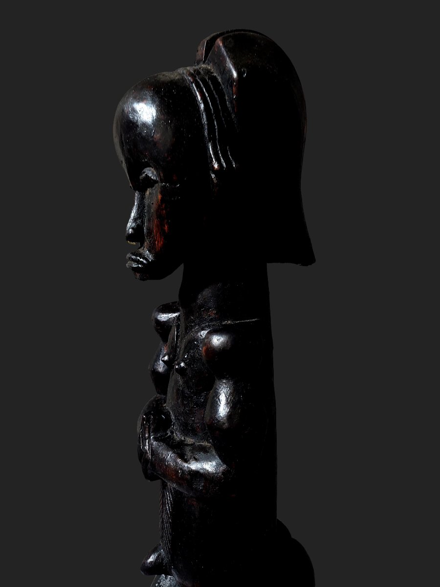 Fétiche statue fang Byeri gardien de reliquaire Gabon-photo-2