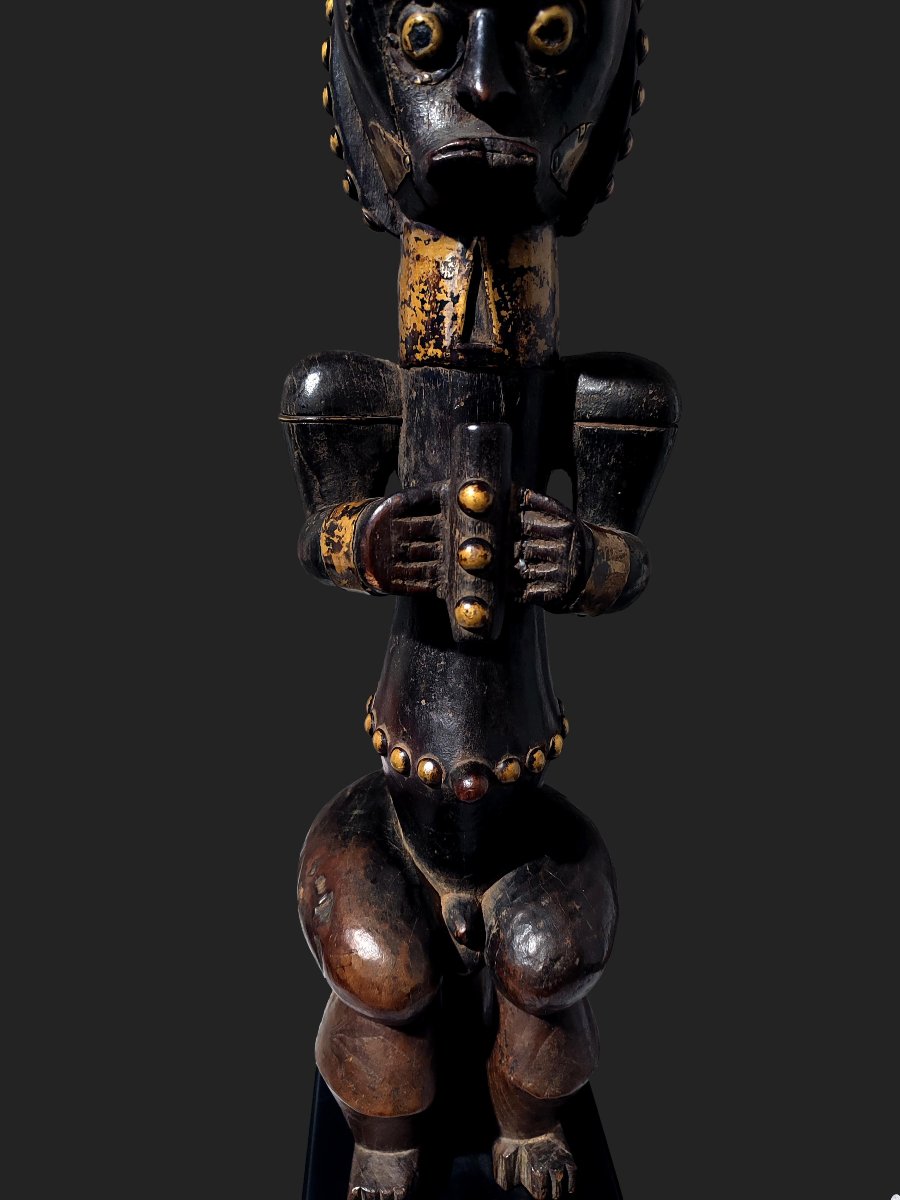 Statue Fang Byeri gardien de reliquaire Ngumba Sud du Cameroun-photo-4