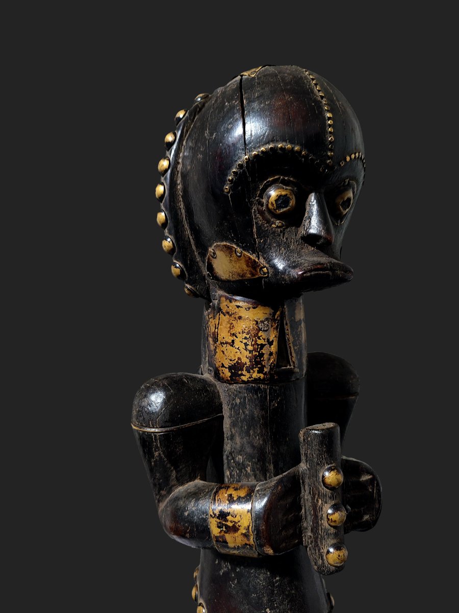 Statue Fang Byeri gardien de reliquaire Ngumba Sud du Cameroun-photo-1