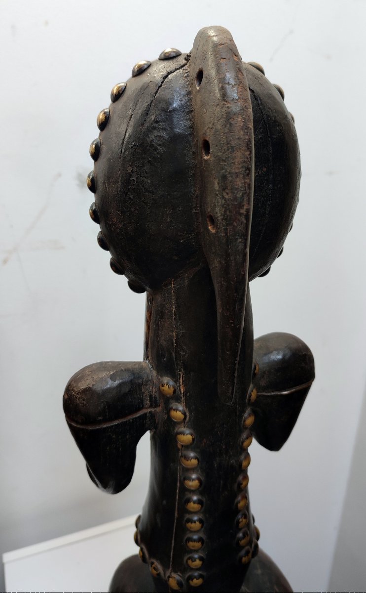 Statue Fang Byeri gardien de reliquaire Ngumba Sud du Cameroun-photo-5