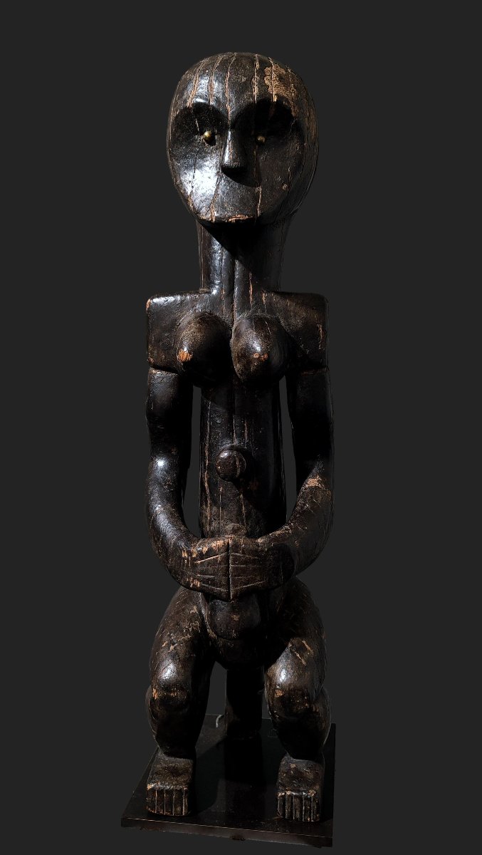 Statue Fang Byeri gardien de reliquaire Gabon n'tumu-photo-2