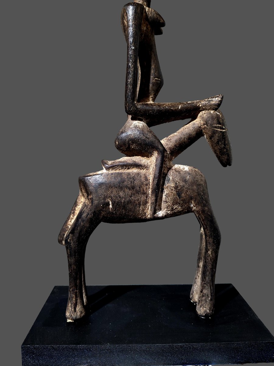 Cavalier Senoufo divination, cubiste et moderniste .-photo-1