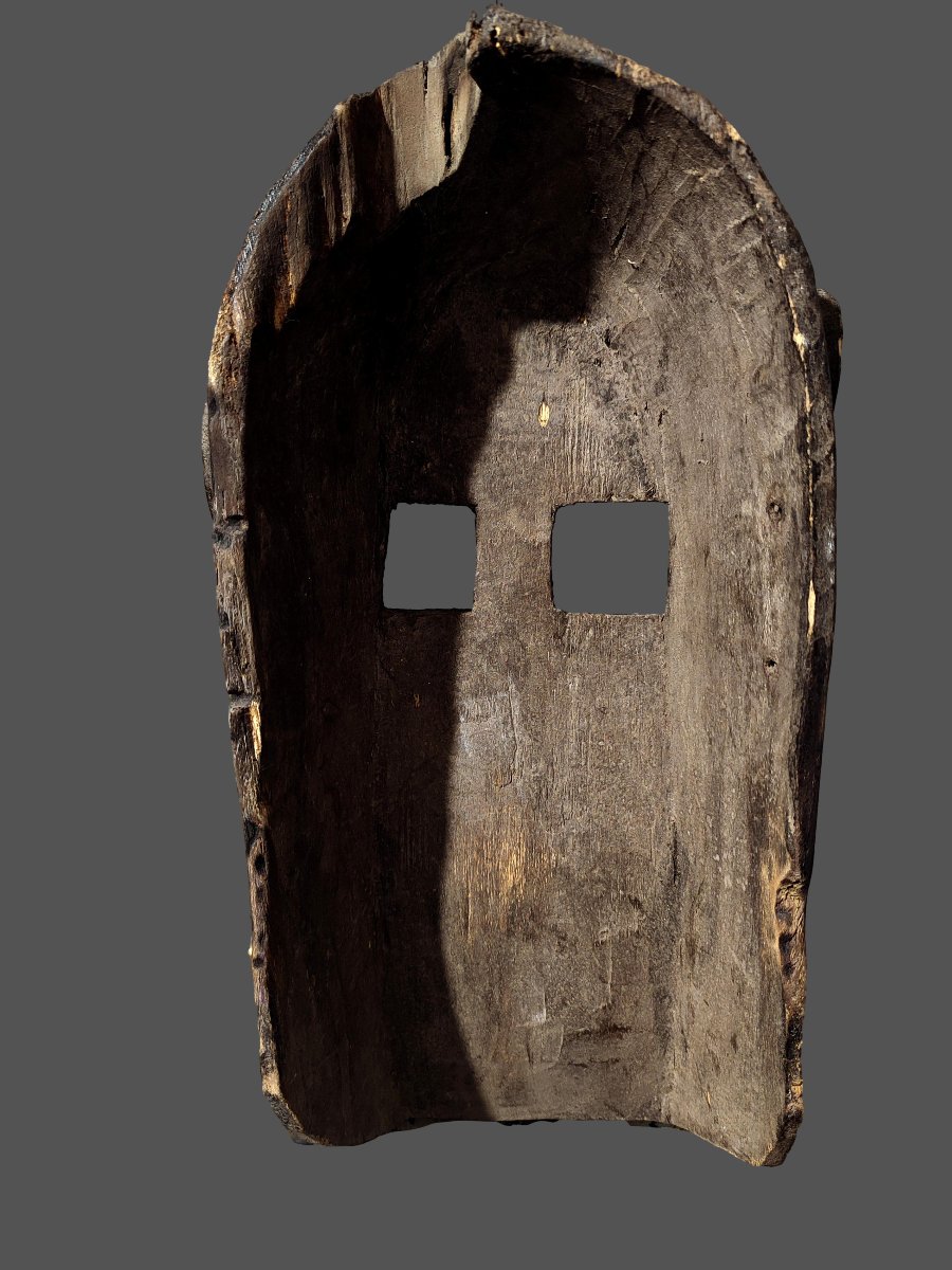 Cubist Dogon Black Monkey Mask From The Bandiagara Escarpment-photo-1