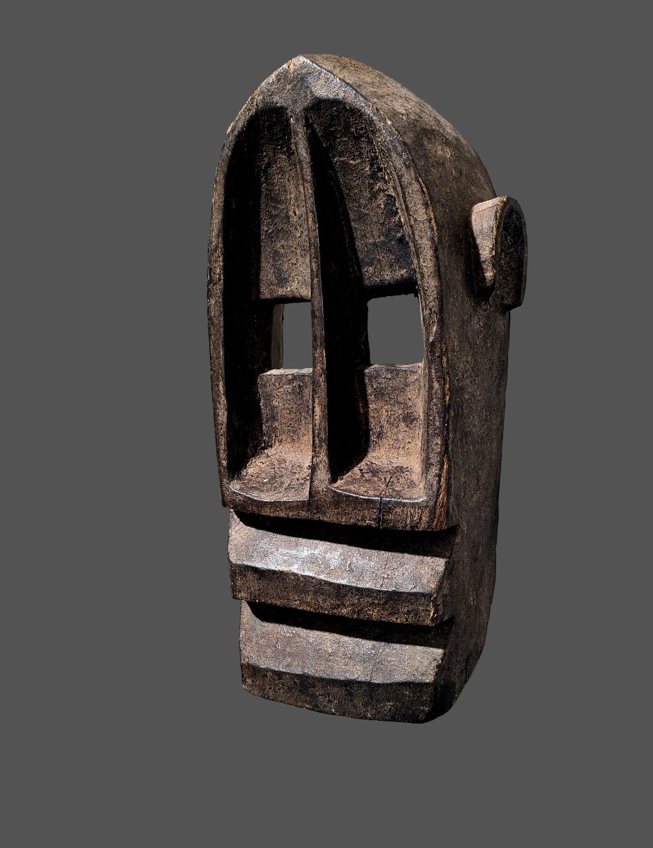 Cubist Dogon Black Monkey Mask From The Bandiagara Escarpment