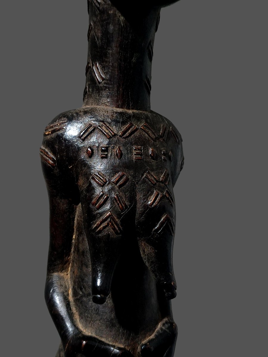 Female Baoulé Statue, Blolo-bla, Ivory Coast.-photo-2