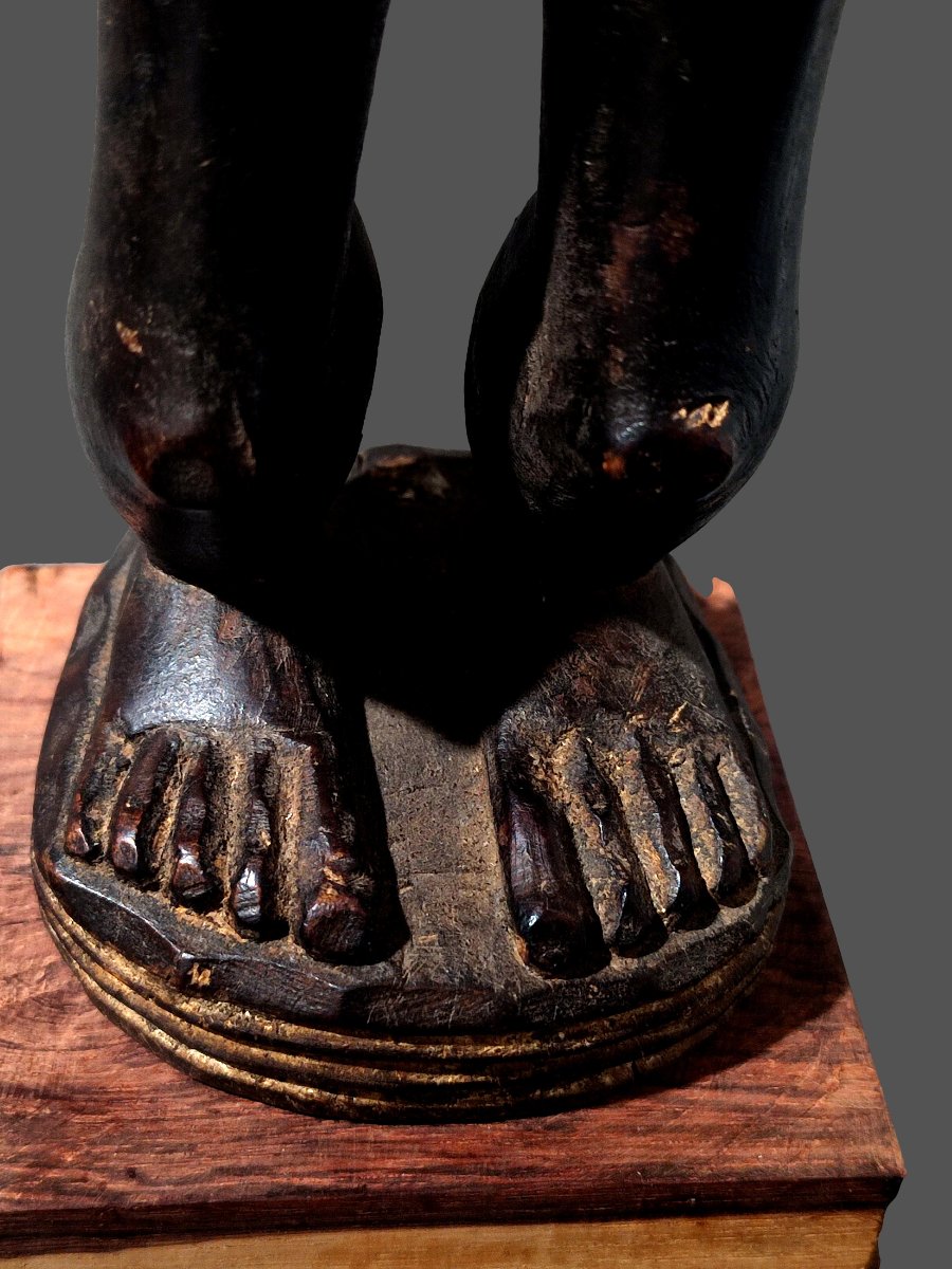 Female Baoulé Statue, Blolo-bla, Ivory Coast.-photo-7