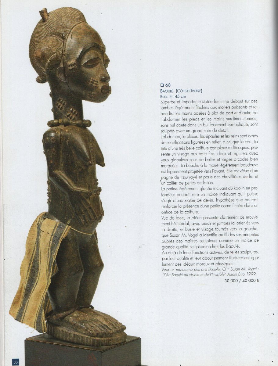 Female Baoulé Statue, Blolo-bla, Ivory Coast.-photo-8