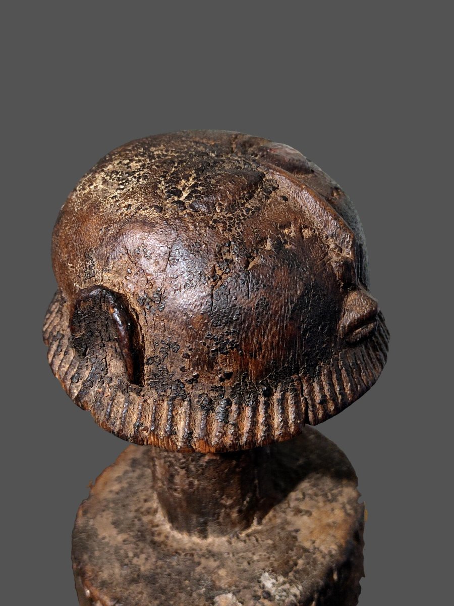 Grande statue cavalier Dogon, style cubiste -photo-2