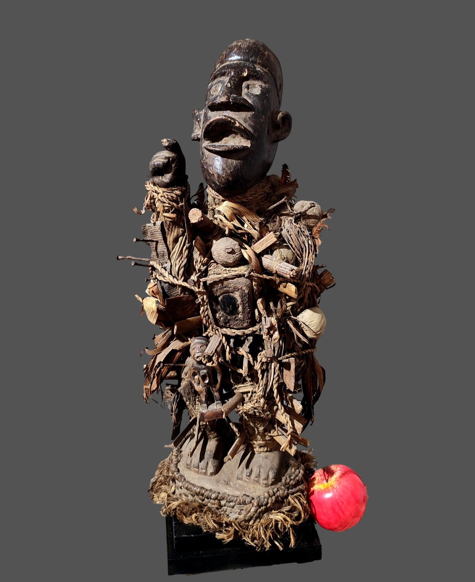 Kongo Nkisi Nail Amulet (lower Congo) Statue-photo-2