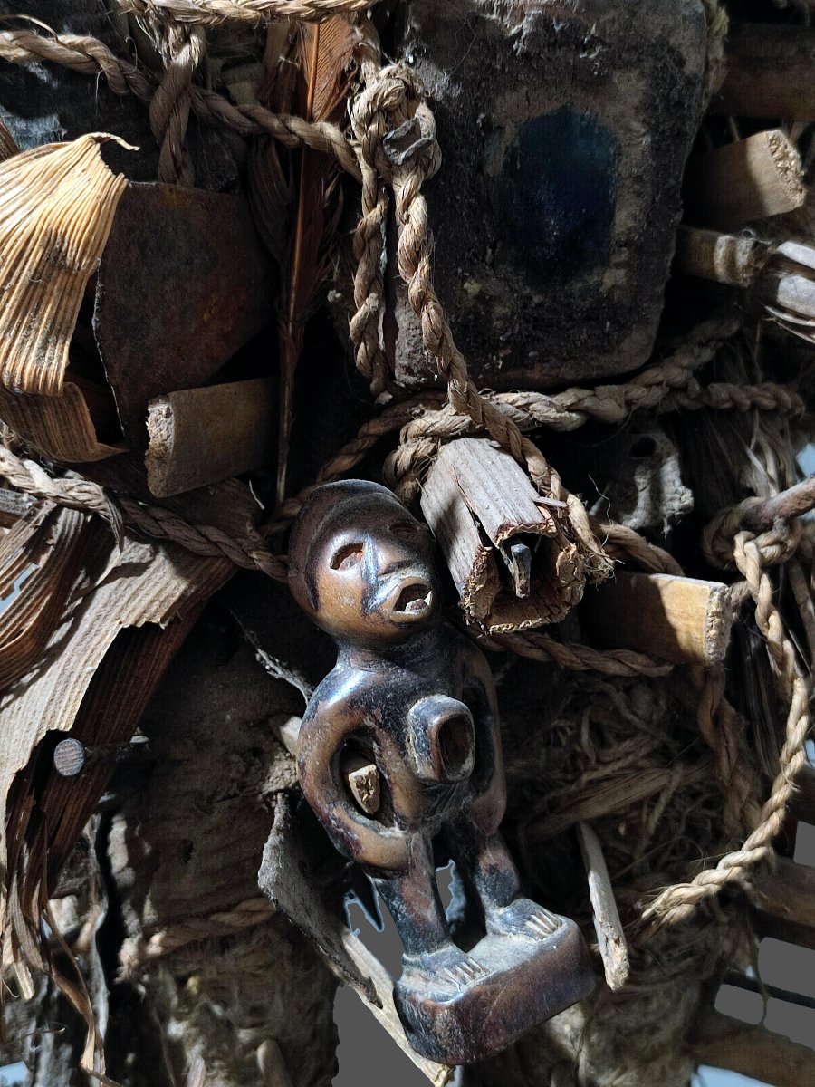 Kongo Nkisi Nail Amulet (lower Congo) Statue-photo-4
