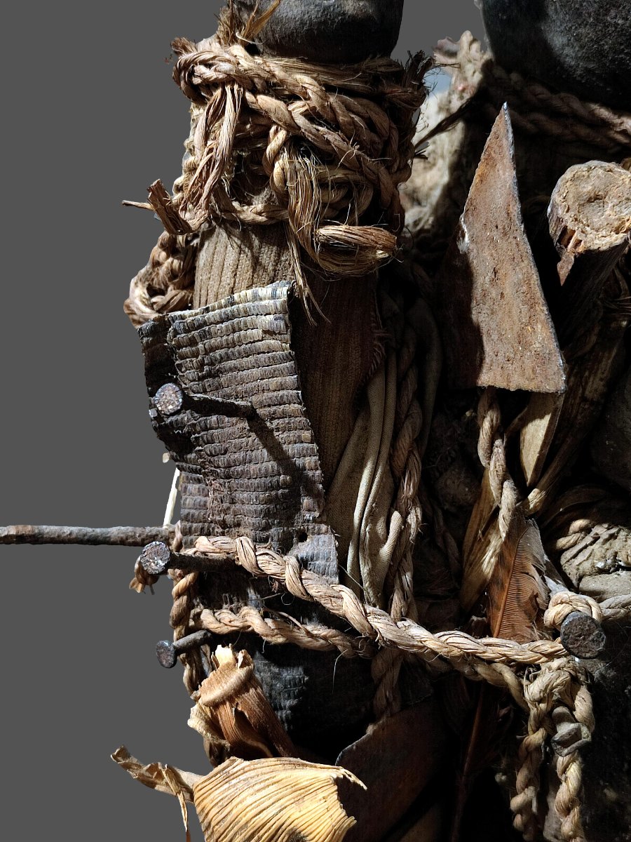 Kongo Nkisi Nail Amulet (lower Congo) Statue-photo-2