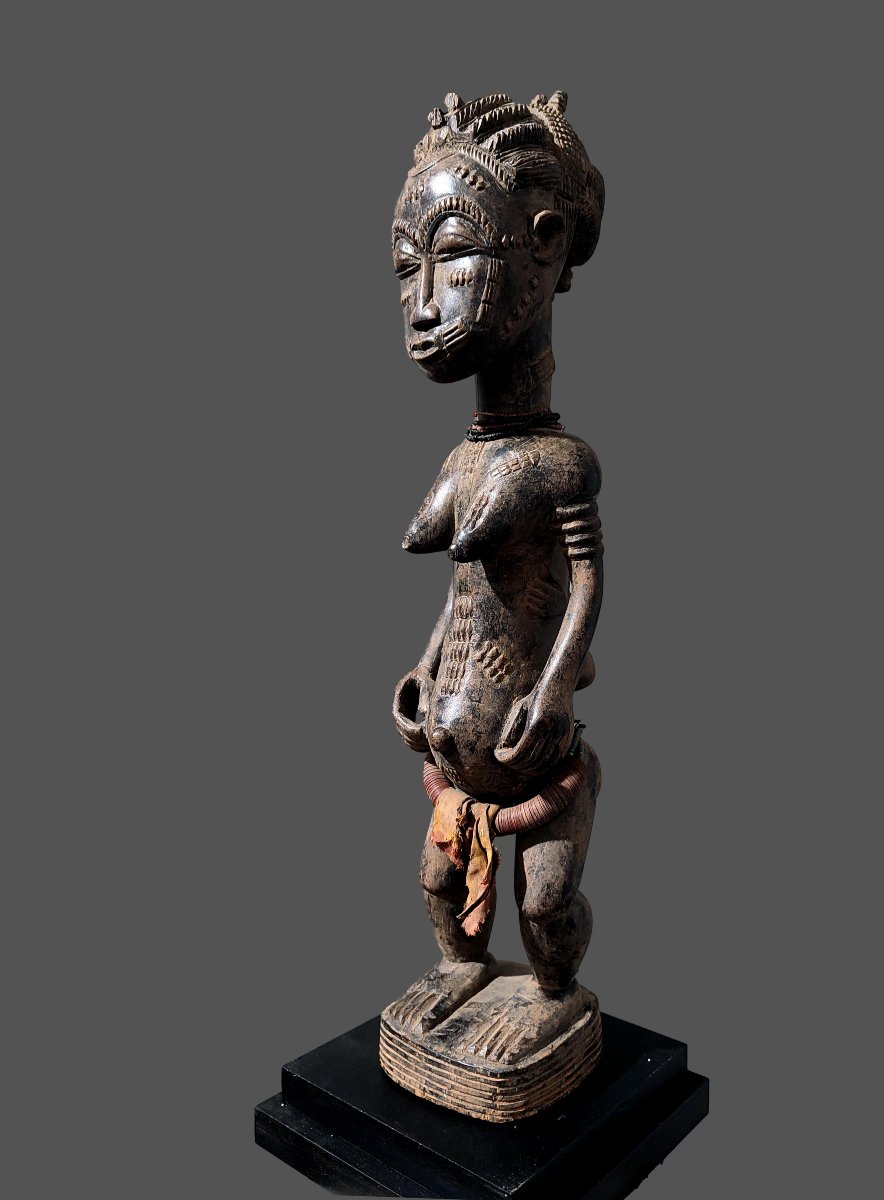 Grande statue Baoulé maternité Cote d'Ivoire 