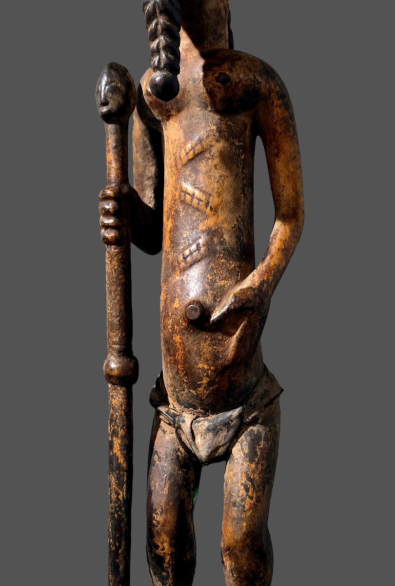 Baoulé Statue Of A Dignitary From Côte d'Ivoire-photo-4