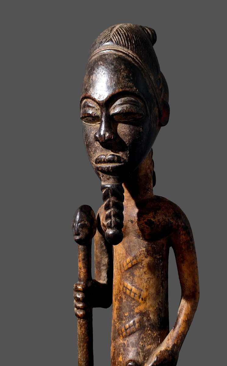 Baoulé Statue Of A Dignitary From Côte d'Ivoire-photo-4