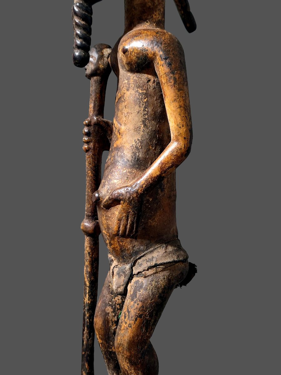 Baoulé Statue Of A Dignitary From Côte d'Ivoire-photo-5