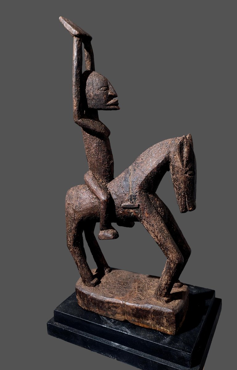 Dogon Horseman, Tellem Altar Piece From The Bandiagara Escarpment, Mali-photo-2