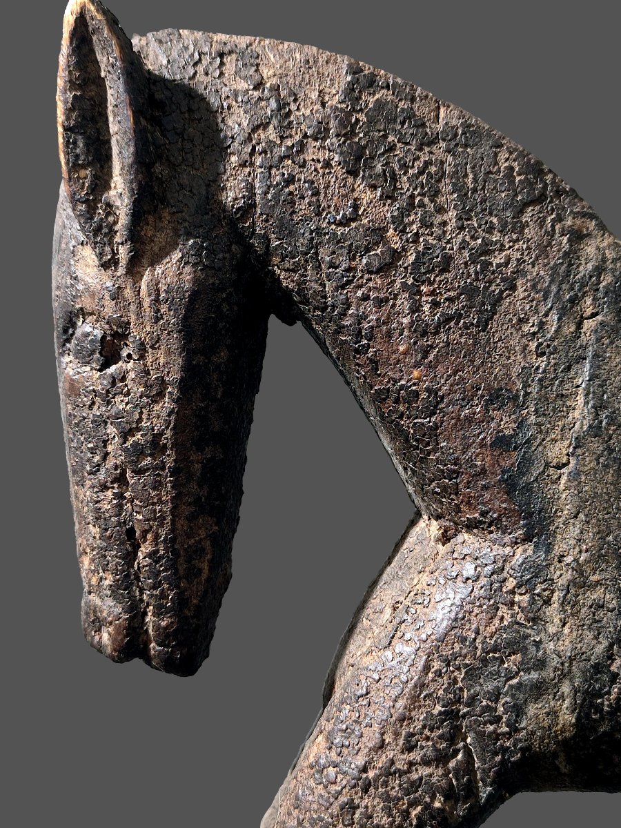 Dogon Horseman, Tellem Altar Piece From The Bandiagara Escarpment, Mali-photo-3