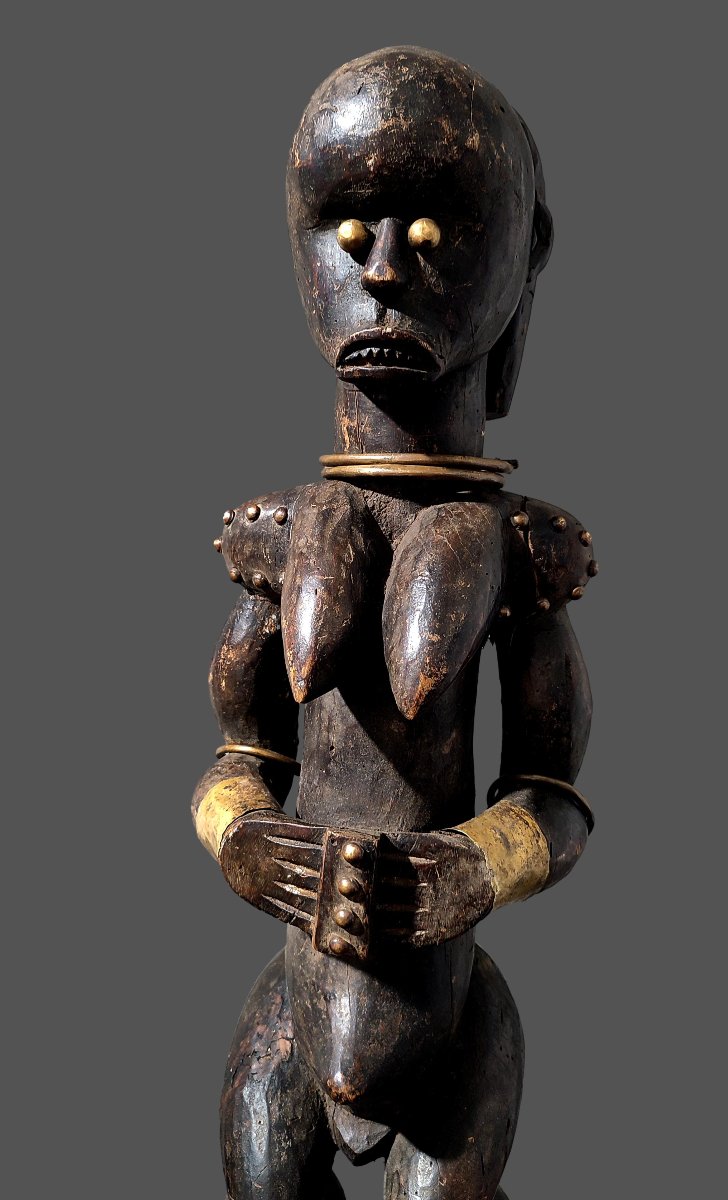 Fang Byeri Statue, Guardian Of The Reliquary, Ngumba, Southern Cameroon-photo-2