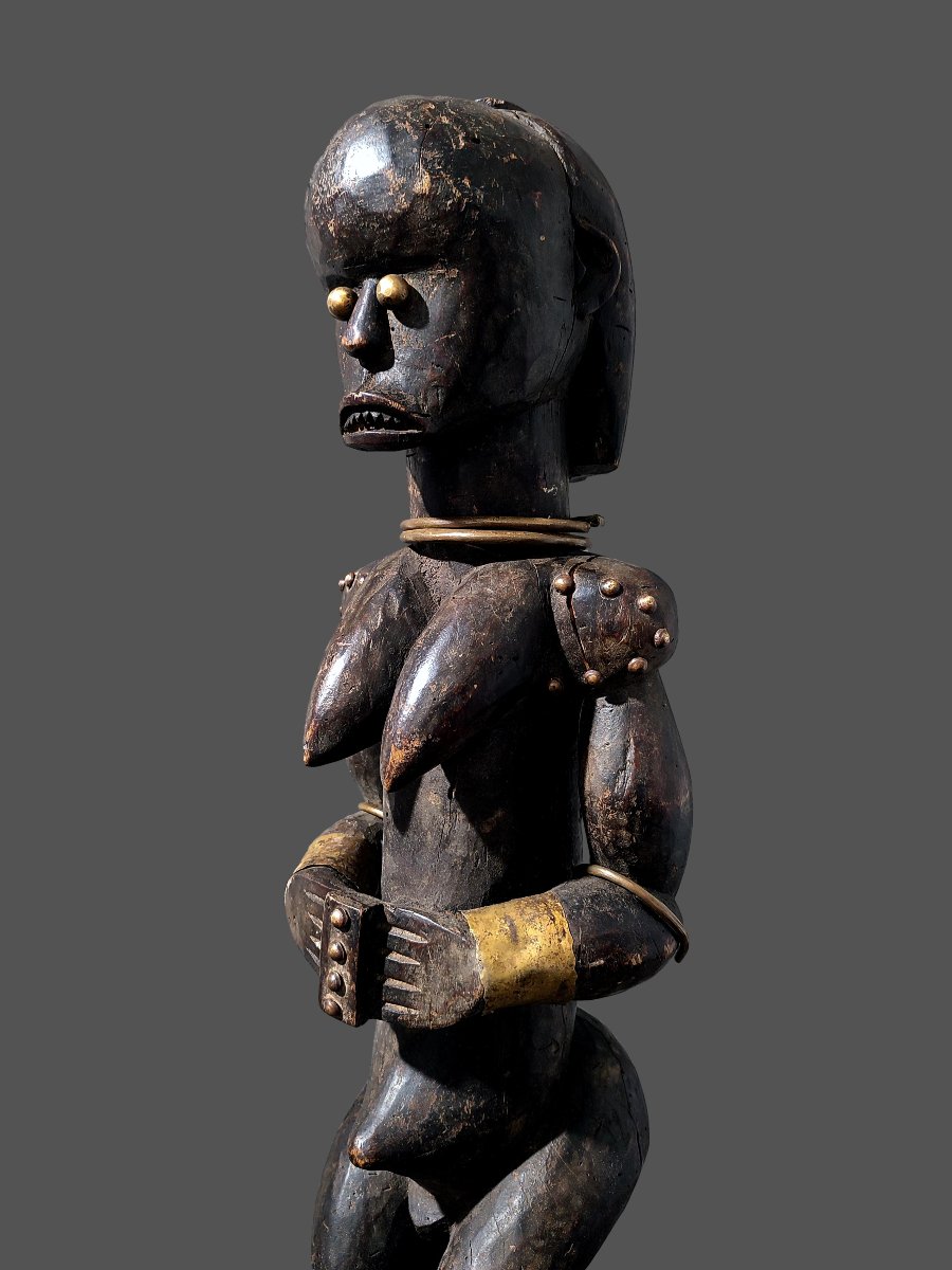 Fang Byeri Statue, Guardian Of The Reliquary, Ngumba, Southern Cameroon-photo-3