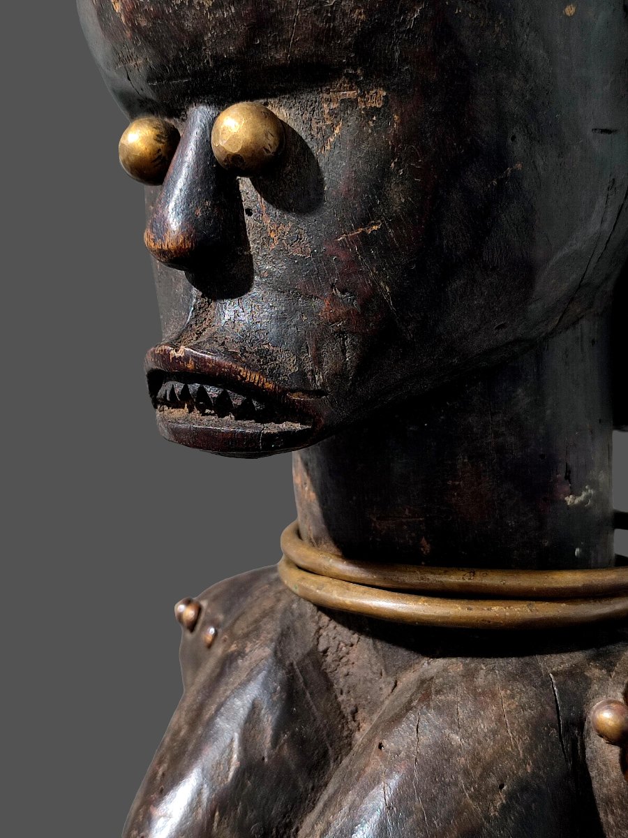 Fang Byeri Statue, Guardian Of The Reliquary, Ngumba, Southern Cameroon-photo-4