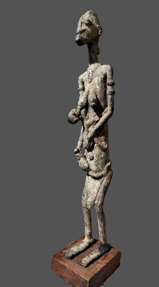 Bronze de fouille Dogon du Mali maternité-photo-4