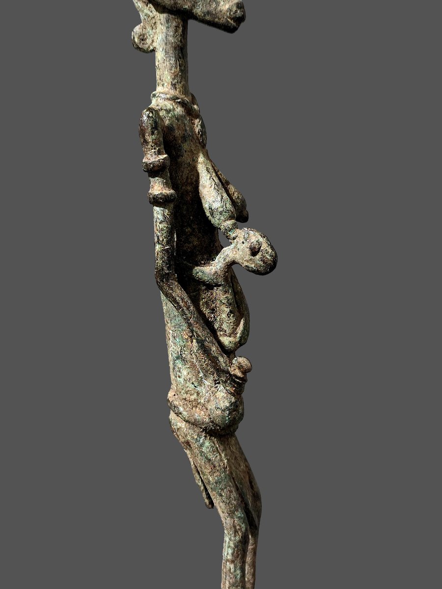 Bronze de fouille Dogon du Mali maternité-photo-2