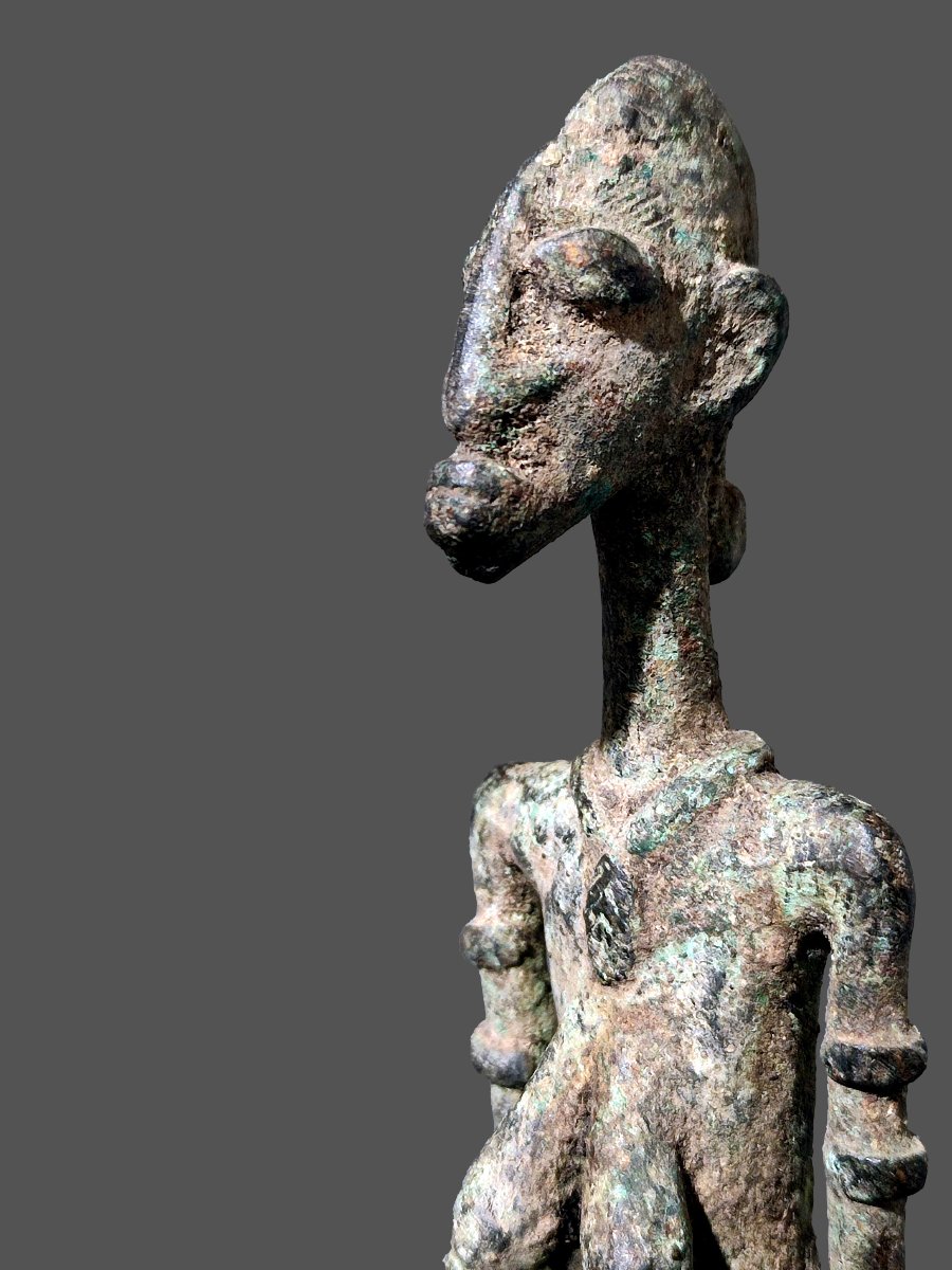 Bronze de fouille Dogon du Mali maternité-photo-5