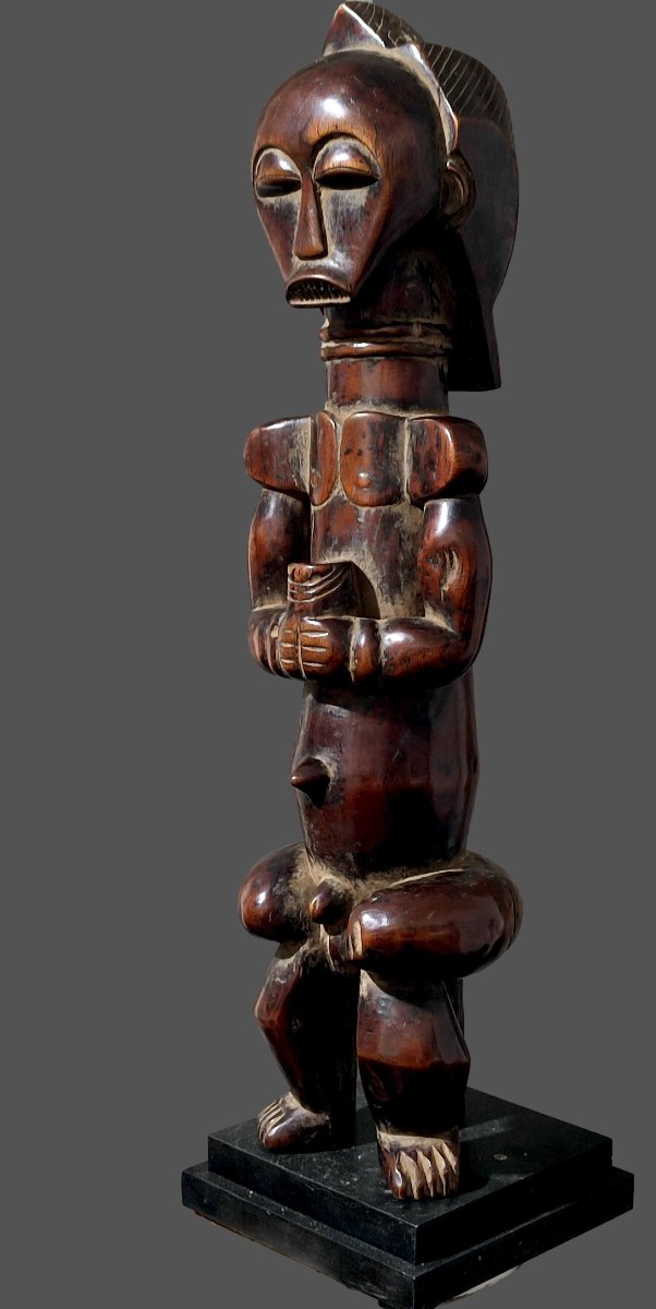 Statue Fang Byeri gardien de reliquaire Gabon n'tumu-photo-4