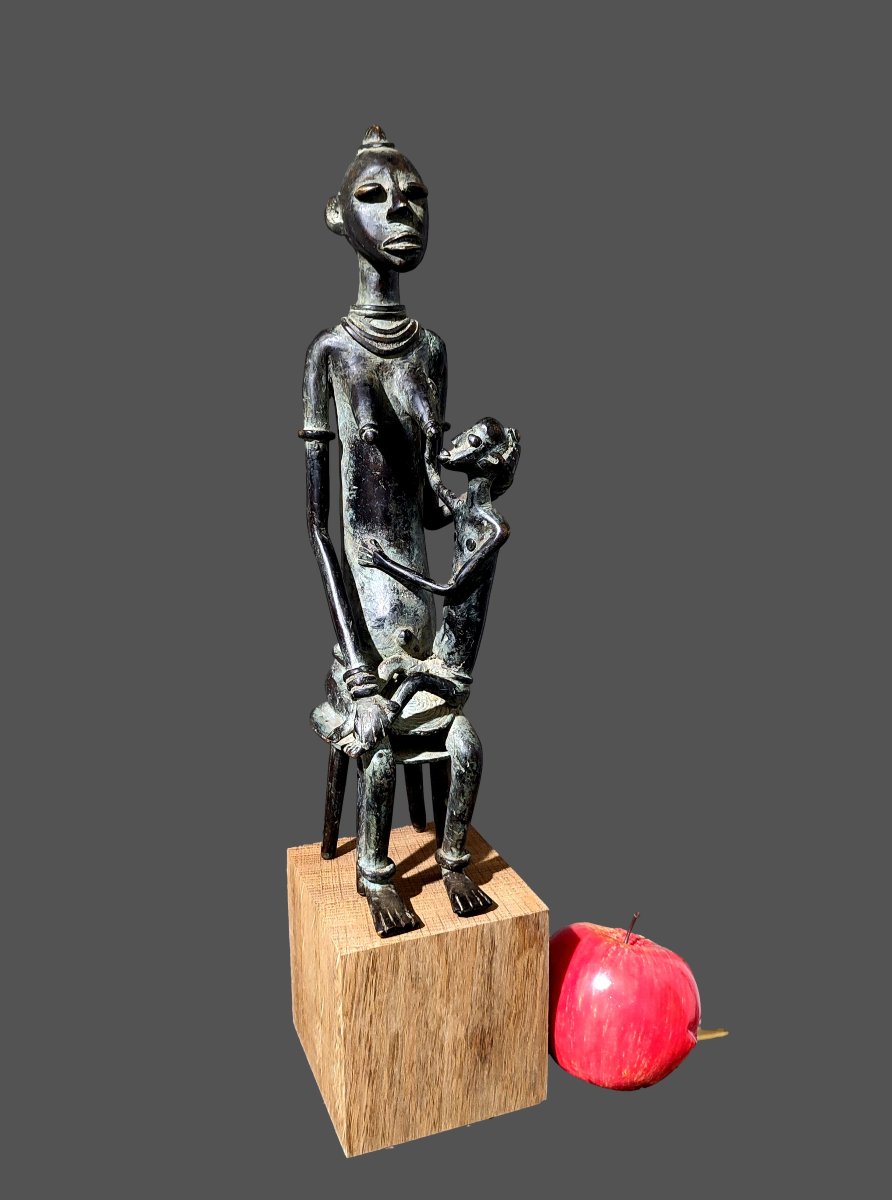 Grande Maternité Dogon Mali bronze-photo-3
