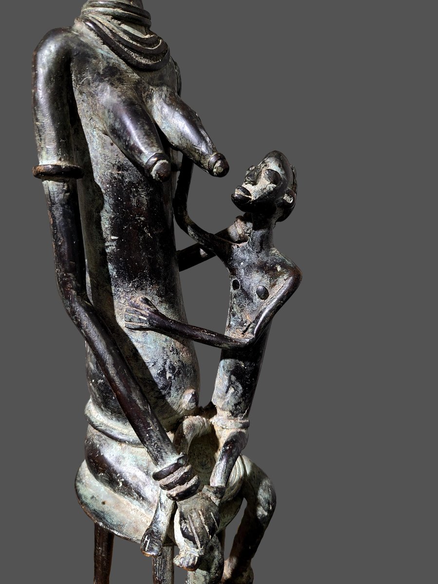 Grande Maternité Dogon Mali bronze-photo-2