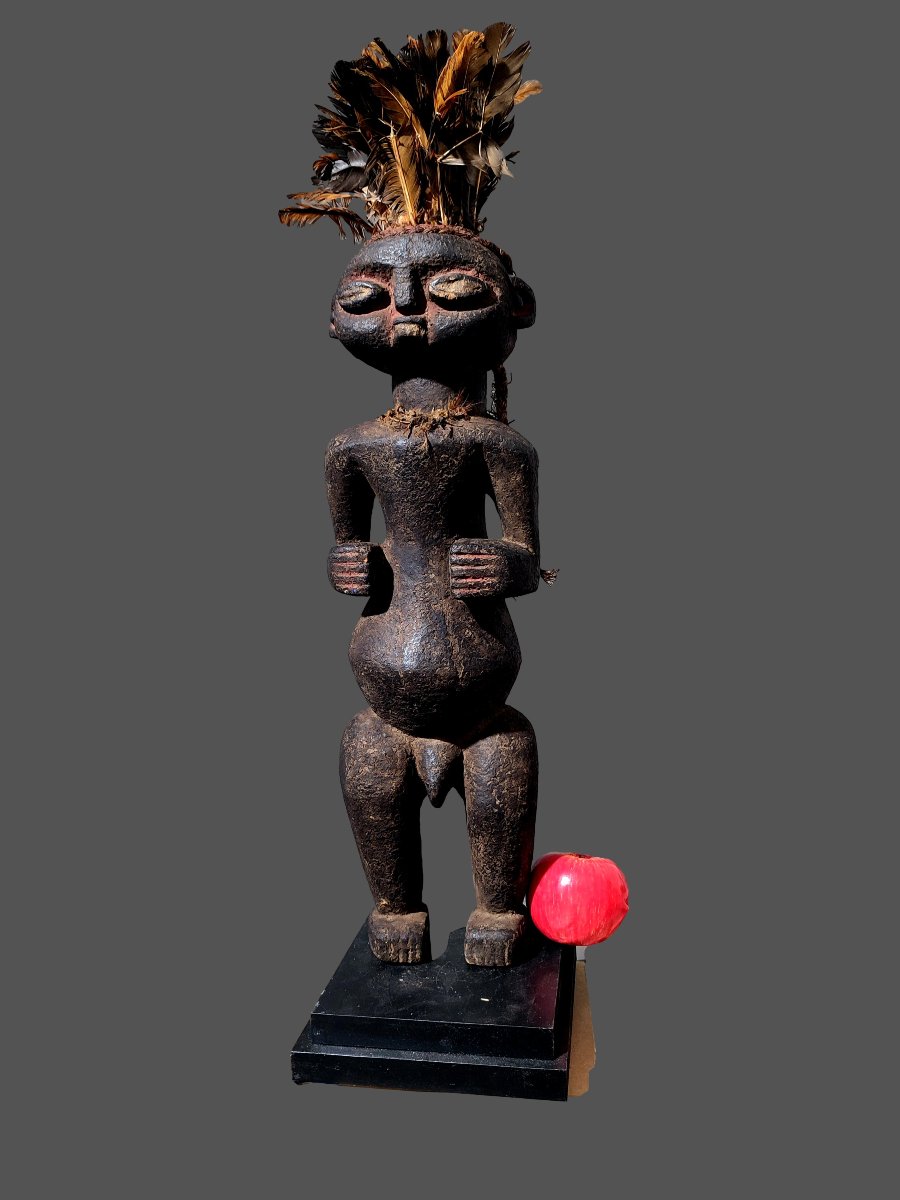 statue bois fetiche Tikar Cameroun -photo-3