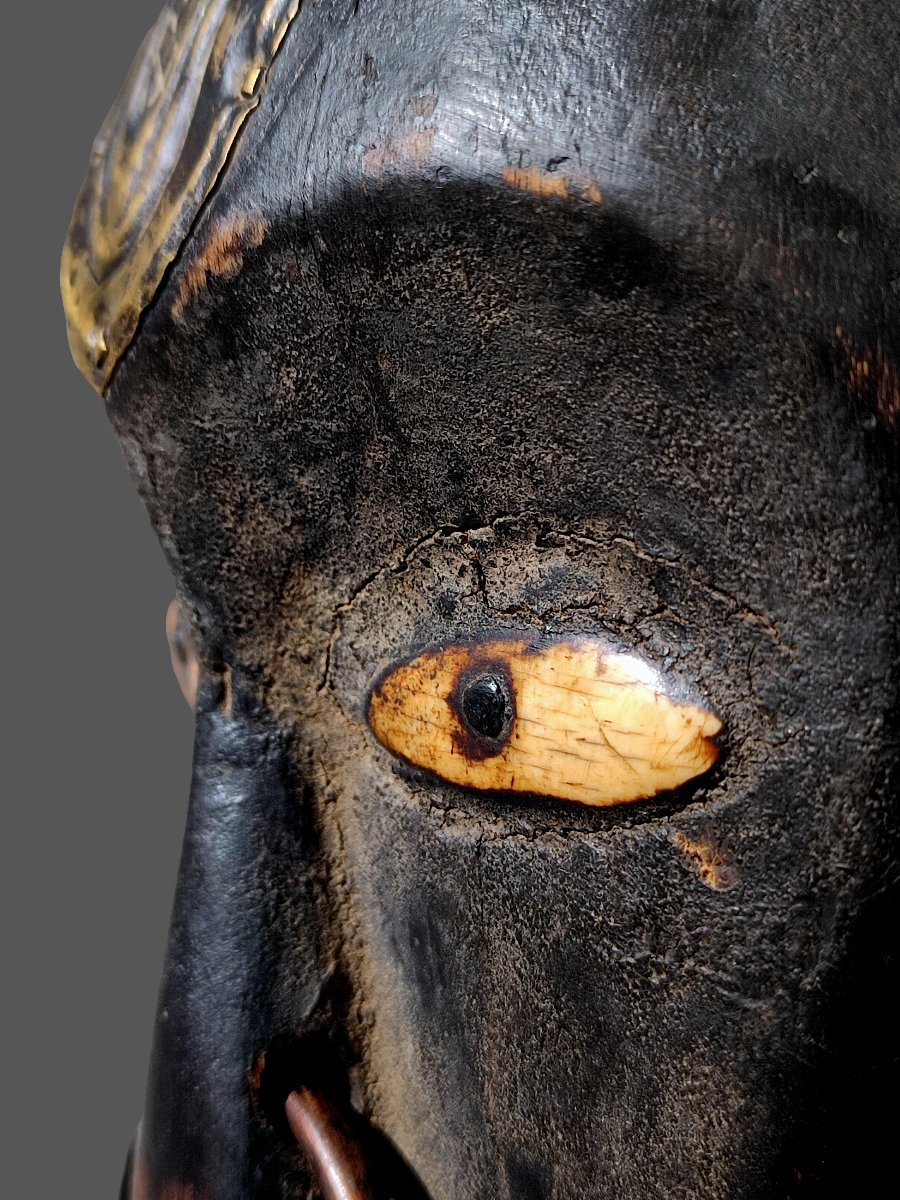 Fang Byeri Head Statue, Guardian Of A Reliquary, Gabon, N'tumu-photo-5