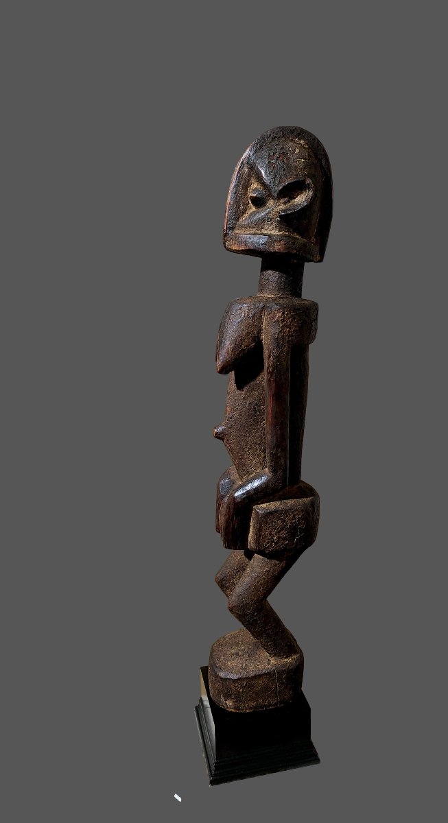 Dogon Statue From Mali, Hermaphrodite, Cubist Style -photo-2