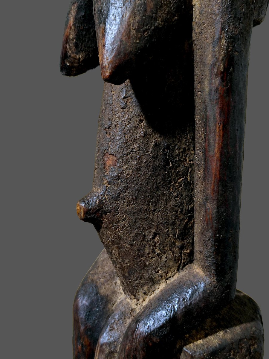 Dogon Statue From Mali, Hermaphrodite, Cubist Style -photo-1