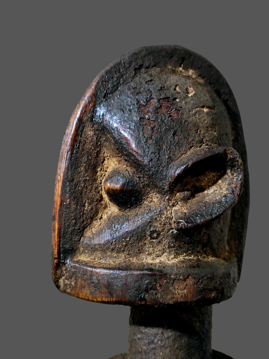 Dogon Statue From Mali, Hermaphrodite, Cubist Style -photo-3