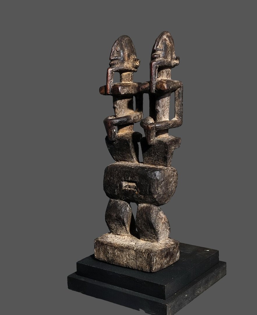 Autel Dogon Mali fetiche statue cubiste abstrait -photo-2