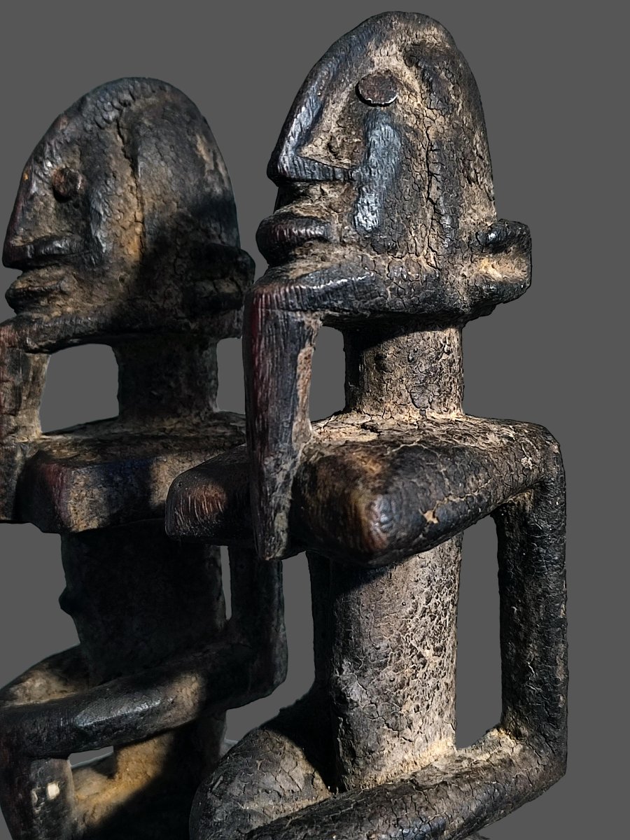 Autel Dogon Mali fetiche statue cubiste abstrait -photo-1