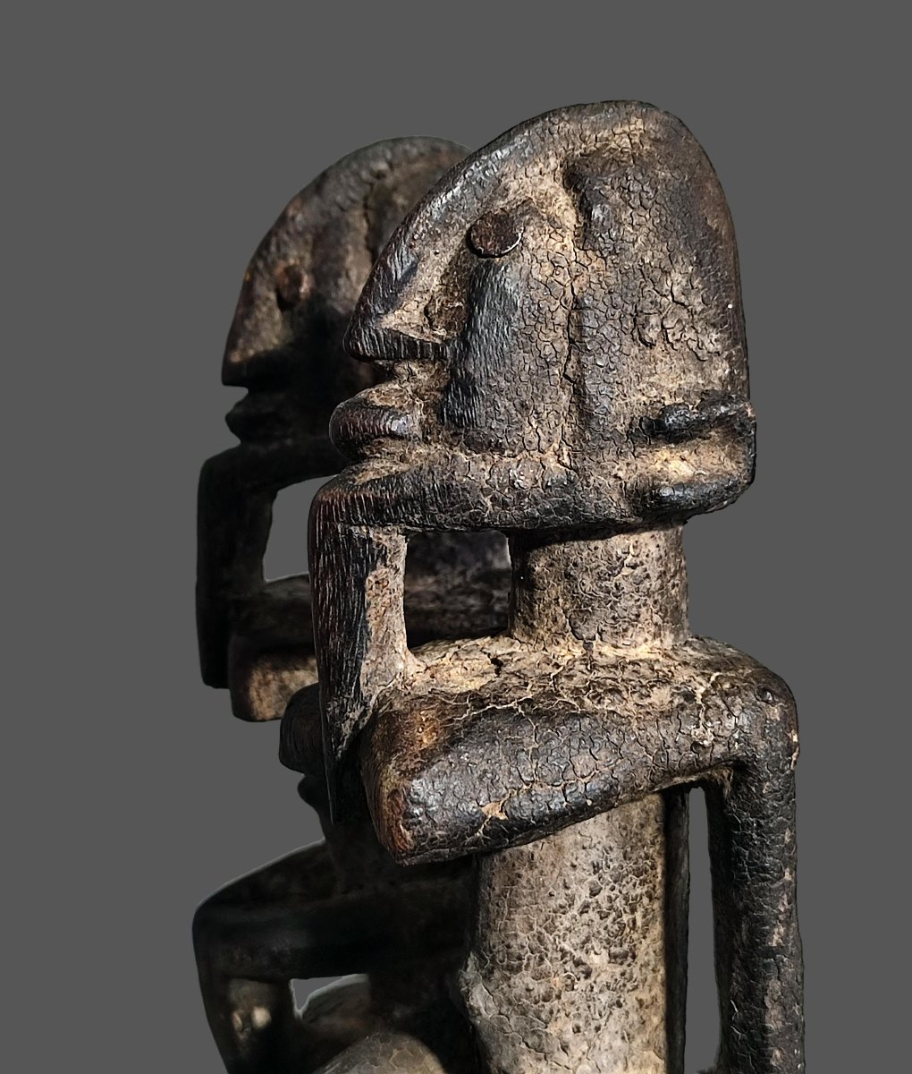 Autel Dogon Mali fetiche statue cubiste abstrait -photo-2