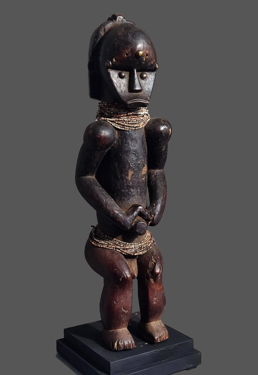 Fang Byeri Statue, Reliquary Guardian, Gabon, N'tumu