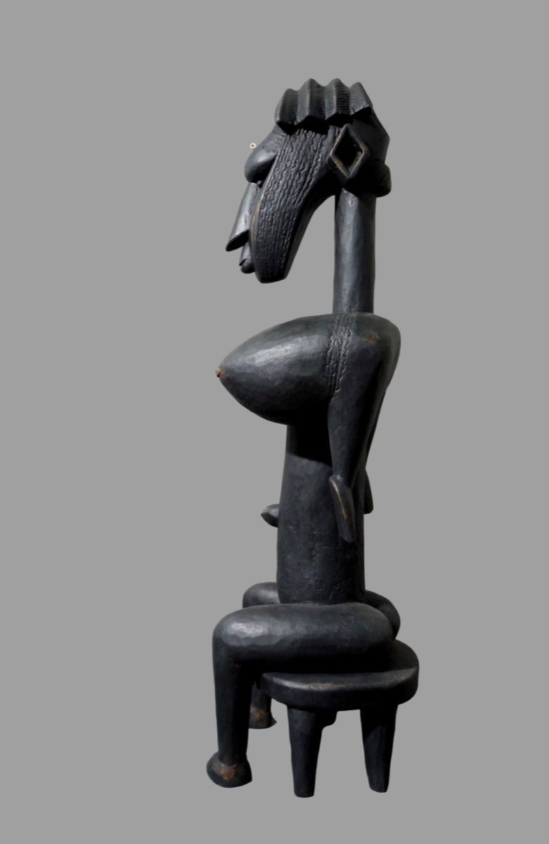 Grande Statue Bambara Mali de style cubiste-photo-2