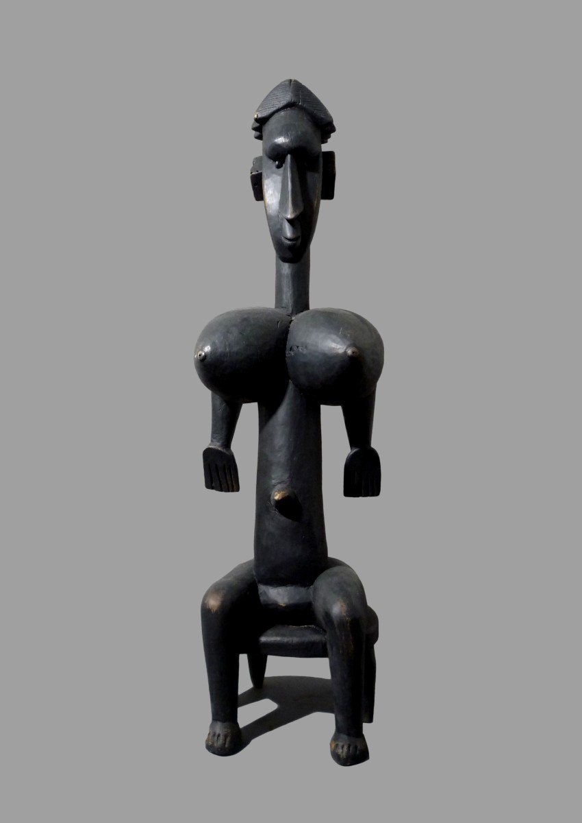 Grande Statue Bambara Mali de style cubiste-photo-3